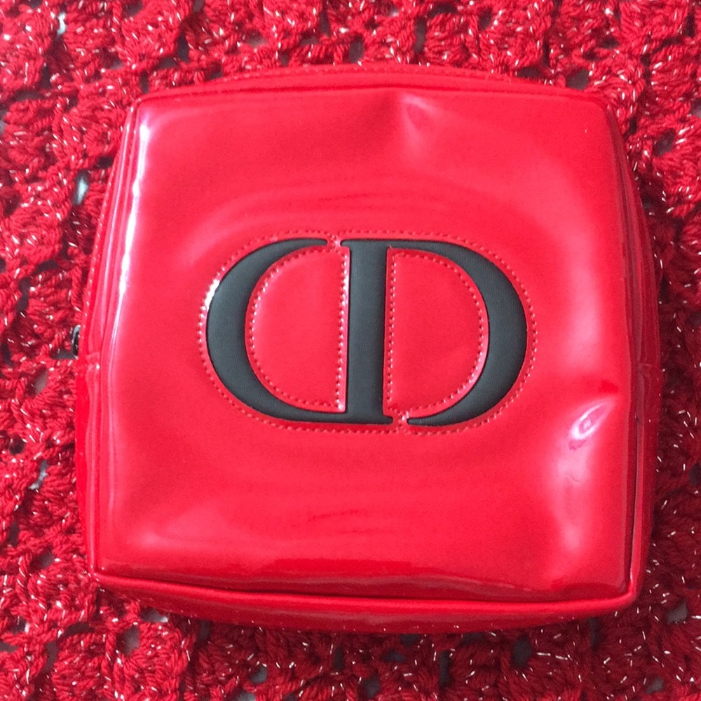 Christian Dior Red Trousse Pouch